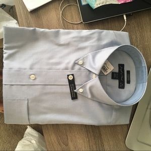 NEW blue button down shirt